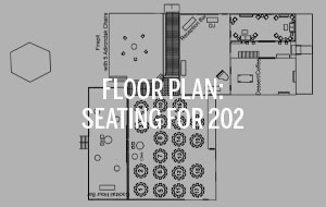 Radnor Hunt Floor Plan with seating for 202 guests